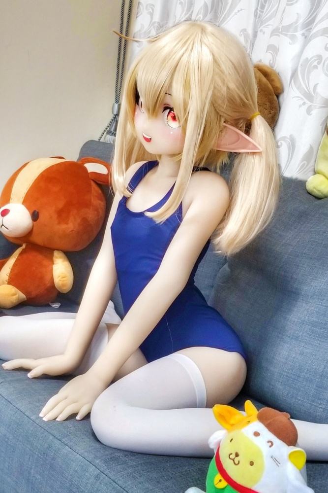 Aotume-135cm 4.4ft Head #26 AA Cup Slim Body Mini sex doll Cartoon Anime Super Realistic Silicone Sex Doll