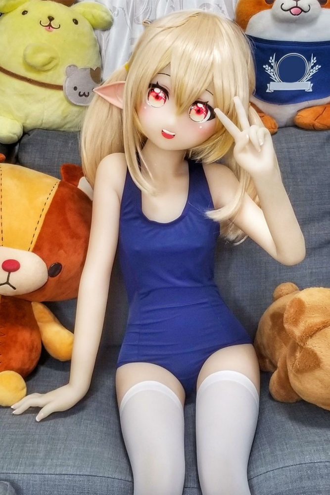Aotume-135cm 4.4ft Head #26 AA Cup Slim Body Mini sex doll Cartoon Anime Super Realistic Silicone Sex Doll