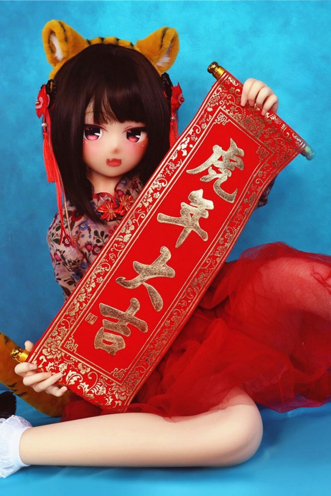 Aotume-135cm 4.4ft Head #65 AA Cup Slim Body Mini sex doll Cartoon Anime Super Realistic Silicone Sex Doll