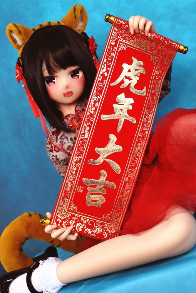 Aotume-135cm 4.4ft Head #65 AA Cup Slim Body Mini sex doll Cartoon Anime Super Realistic Silicone Sex Doll