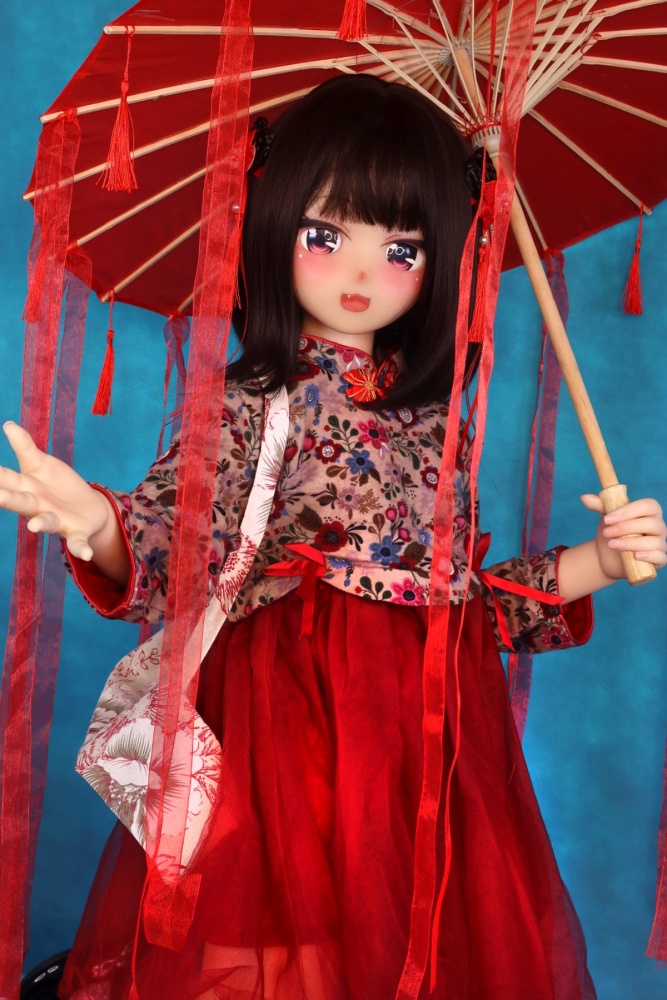 Aotume-135cm 4.4ft Head #65 AA Cup Slim Body Mini sex doll Cartoon Anime Super Realistic Silicone Sex Doll