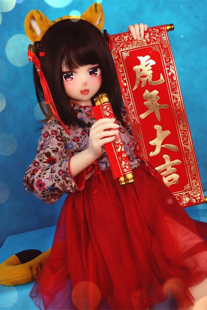 Aotume-135cm 4.4ft Head #65 AA Cup Slim Body Mini sex doll Cartoon Anime Super Realistic Silicone Sex Doll