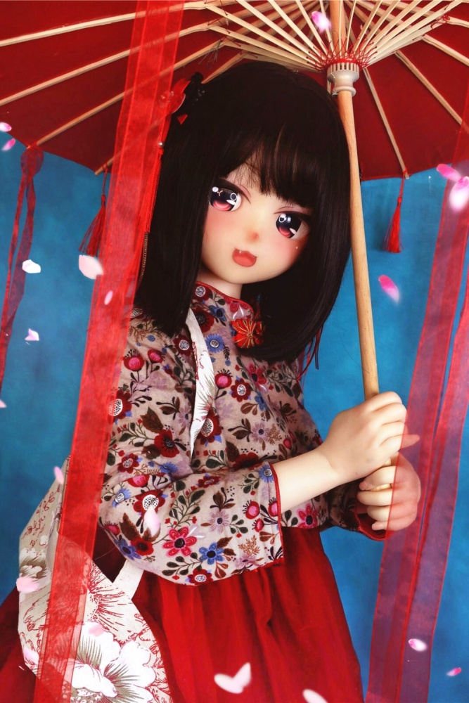Aotume-135cm 4.4ft Head #65 AA Cup Slim Body Mini sex doll Cartoon Anime Super Realistic Silicone Sex Doll