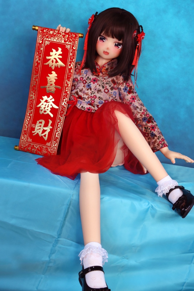 Aotume-135cm 4.4ft Head #65 AA Cup Slim Body Mini sex doll Cartoon Anime Super Realistic Silicone Sex Doll