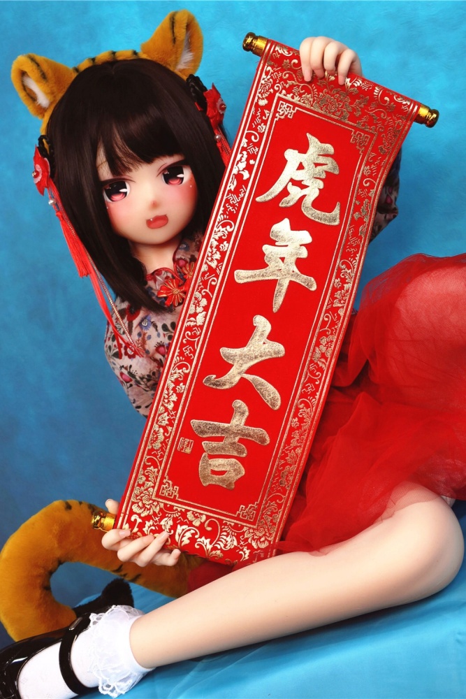 Aotume-135cm 4.4ft Head #65 AA Cup Slim Body Mini sex doll Cartoon Anime Super Realistic Silicone Sex Doll