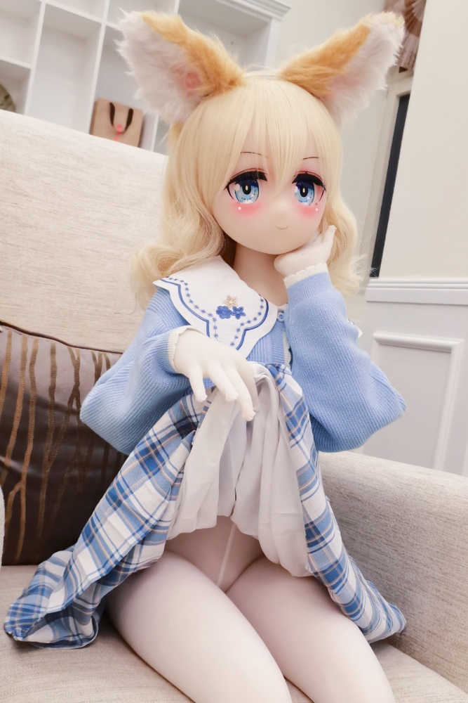 Aotume-135cm 4.4ft Head #67 AA Cup Slim Body Mini sex doll Cartoon Anime Super Realistic Silicone Sex Doll