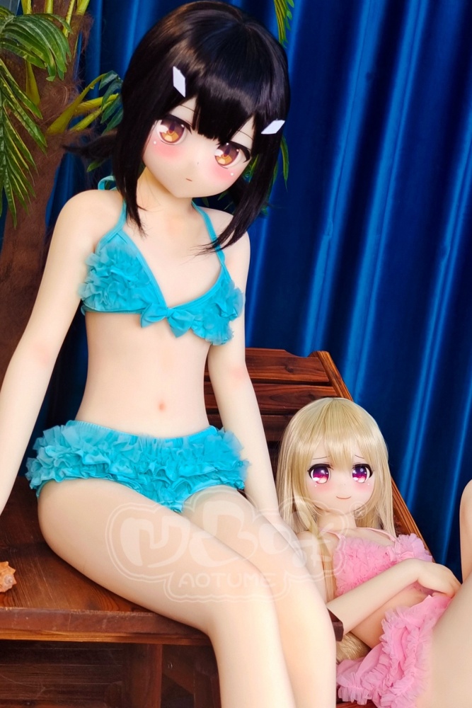 Aotume-135cm 4.4ft Head #99 AA Cup Slim Body Mini sex doll Cartoon Anime Super Realistic Silicone Sex Doll