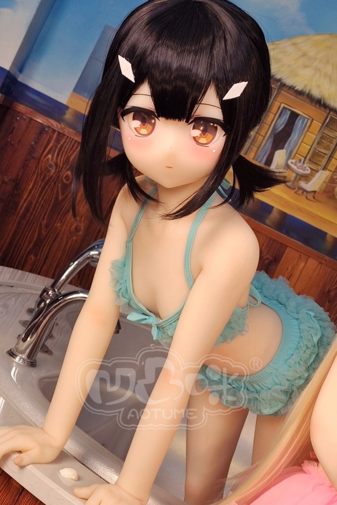 Aotume-135cm 4.4ft Head #99 AA Cup Slim Body Mini sex doll Cartoon Anime Super Realistic Silicone Sex Doll