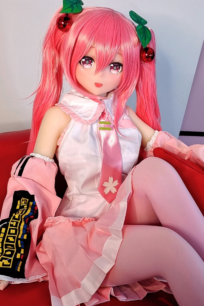 Aotume-145cm 4.75ft Head #74 B Cup Young Girl Mini Sex Doll Cartoon Anime Super Realistic Silicone Sex Doll