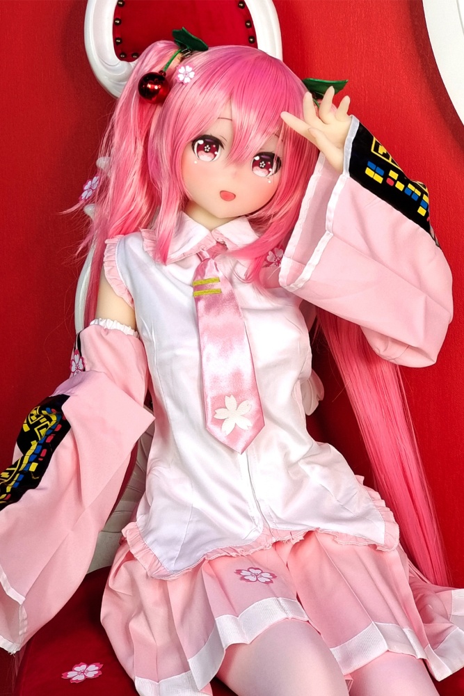 Aotume-145cm 4.75ft Head #74 B Cup Young Girl Mini Sex Doll Cartoon Anime Super Realistic Silicone Sex Doll