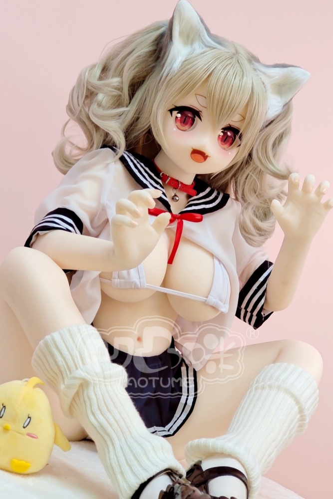 Aotume-135cm 4.4ft Head #107 G Cup Mini sex doll Cartoon Anime Super Realistic Silicone Sex Doll