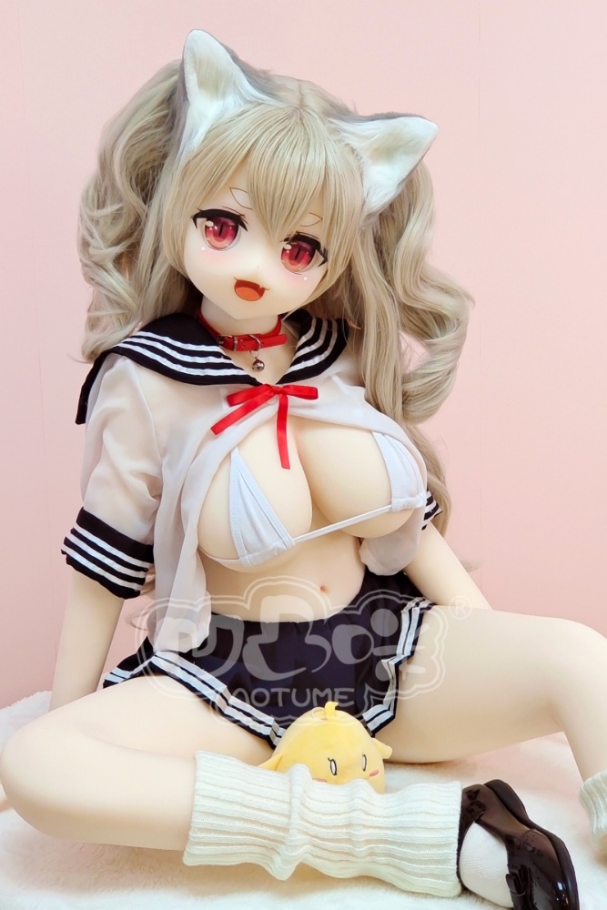 Aotume-135cm 4.4ft Head #107 G Cup Mini sex doll Cartoon Anime Super Realistic Silicone Sex Doll