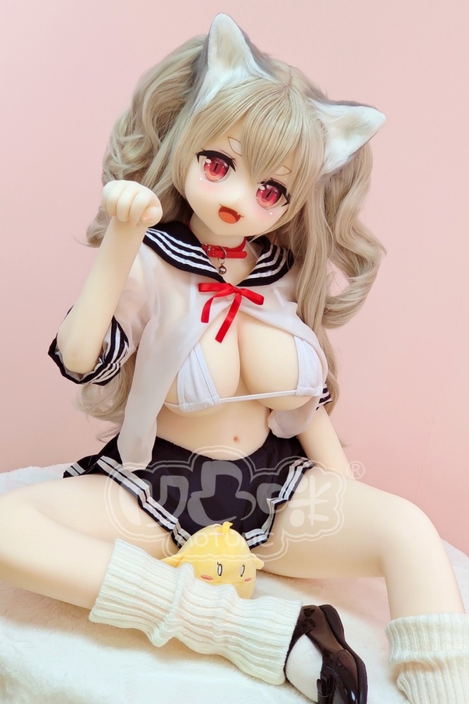 Aotume-135cm 4.4ft Head #107 G Cup Mini sex doll Cartoon Anime Super Realistic Silicone Sex Doll