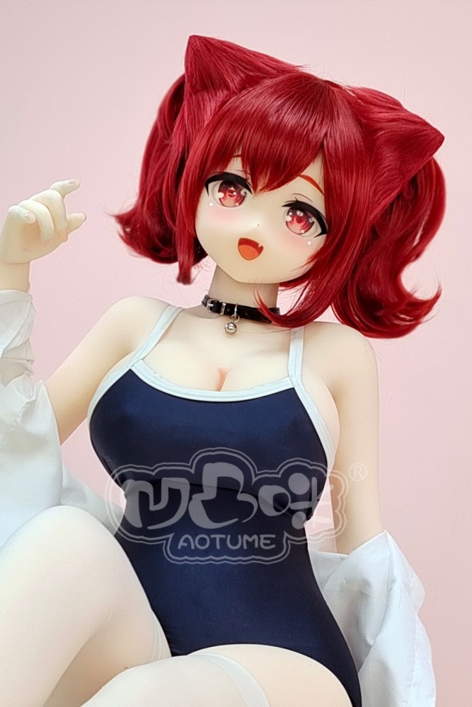 Aotume-135cm 4.4ft Head #108 G Cup Mini sex doll Cartoon Anime Super Realistic Silicone Sex Doll