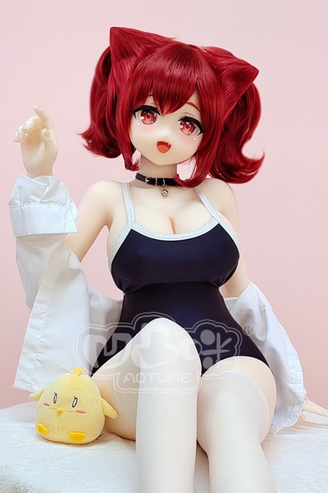 Aotume-135cm 4.4ft Head #108 G Cup Mini sex doll Cartoon Anime Super Realistic Silicone Sex Doll
