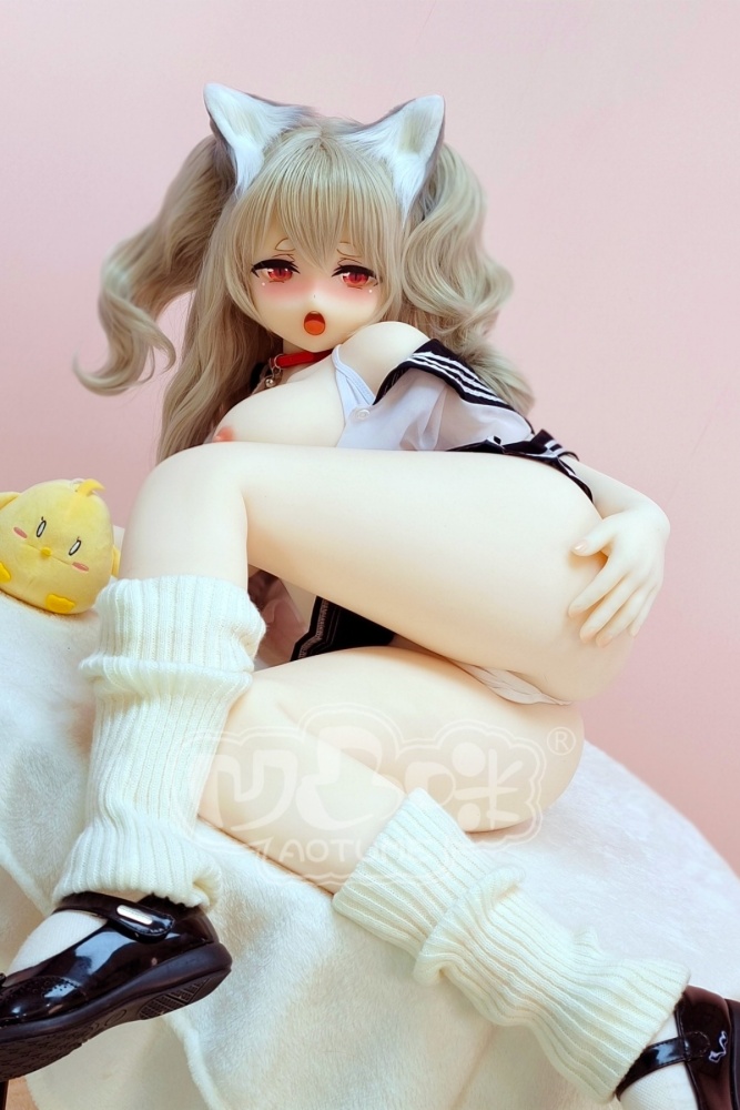 Aotume-135cm 4.4ft Head #109 G Cup Mini sex doll Cartoon Anime Super Realistic Silicone Sex Doll