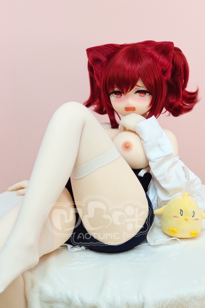 Aotume-135cm 4.4ft Head #1110 G Cup Mini sex doll Cartoon Anime Super Realistic Silicone Sex Doll