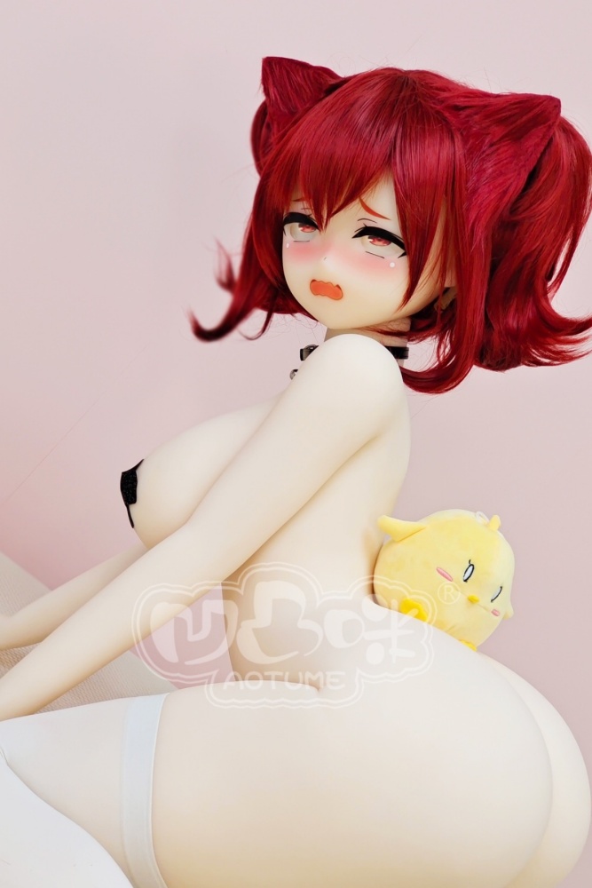 Aotume-135cm 4.4ft Head #1110 G Cup Mini sex doll Cartoon Anime Super Realistic Silicone Sex Doll