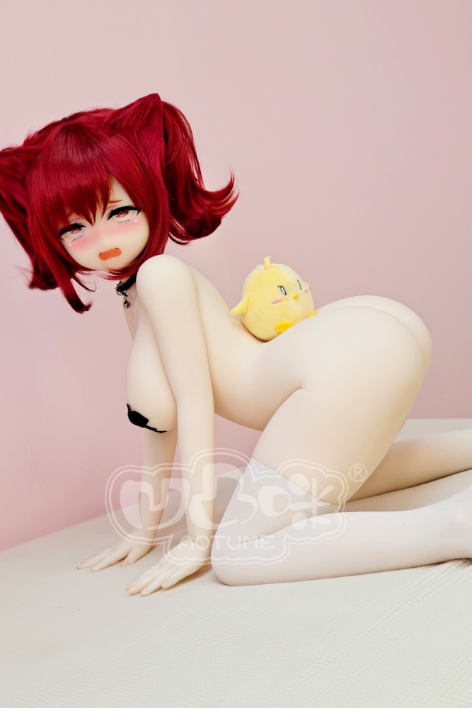 Aotume-135cm 4.4ft Head #1110 G Cup Mini sex doll Cartoon Anime Super Realistic Silicone Sex Doll