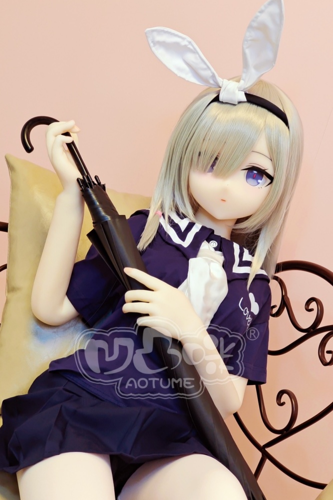 Aotume-135cm 4.4ft Head #116 B Cup Mini sex doll Cartoon Anime Super Realistic Silicone Sex Doll
