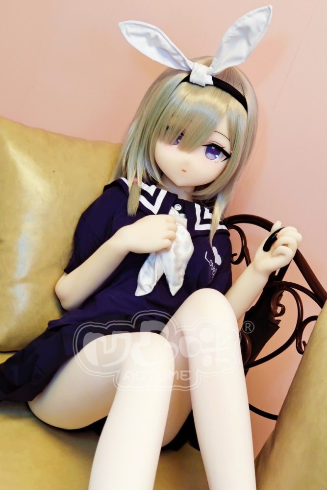Aotume-135cm 4.4ft Head #116 B Cup Mini sex doll Cartoon Anime Super Realistic Silicone Sex Doll