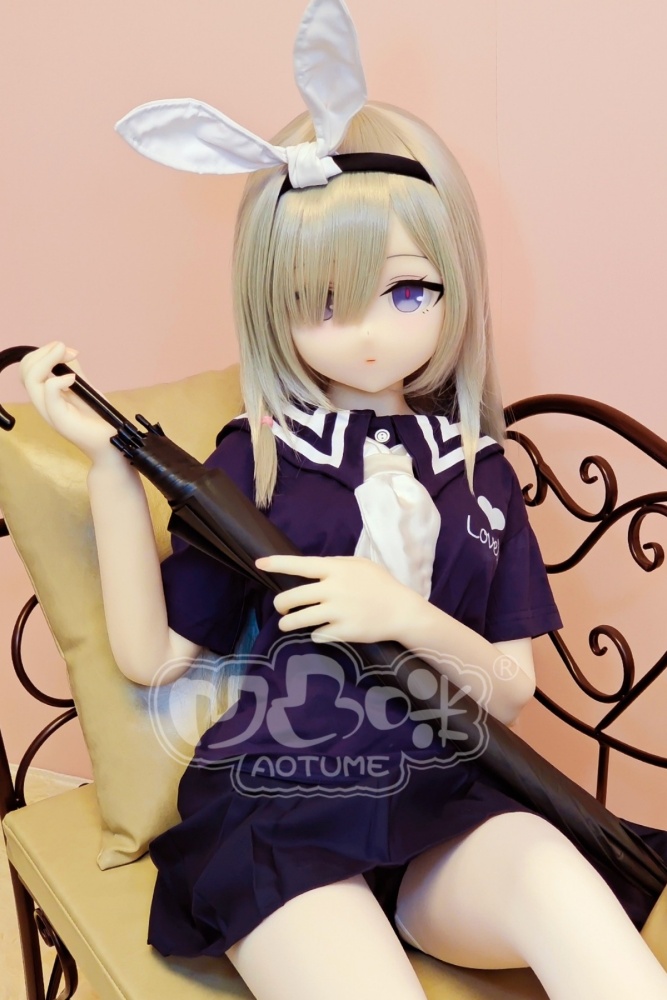 Aotume-135cm 4.4ft Head #116 B Cup Mini sex doll Cartoon Anime Super Realistic Silicone Sex Doll