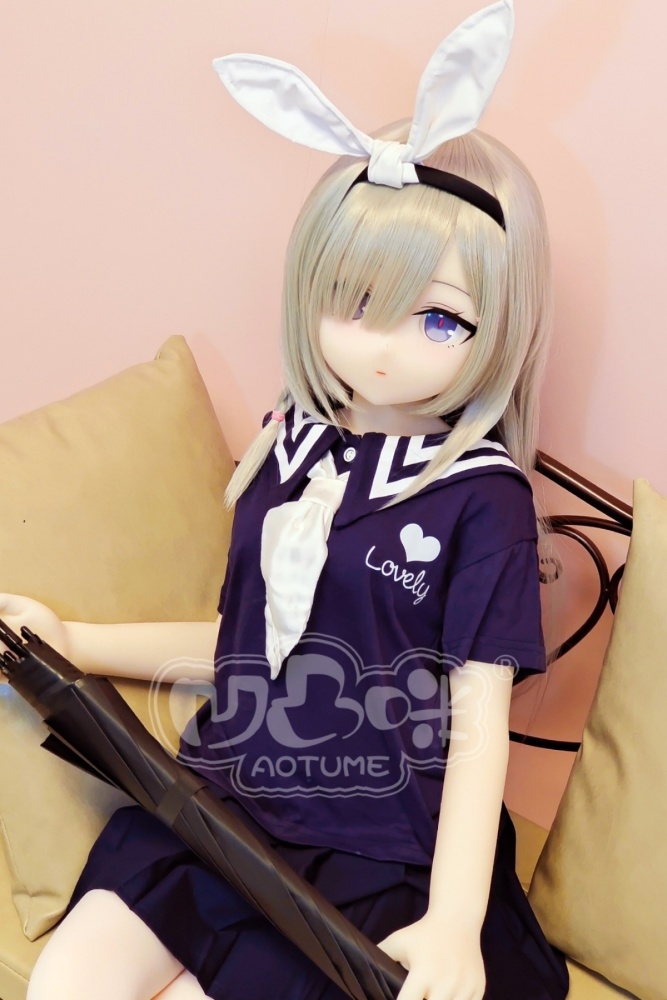 Aotume-135cm 4.4ft Head #116 B Cup Mini sex doll Cartoon Anime Super Realistic Silicone Sex Doll