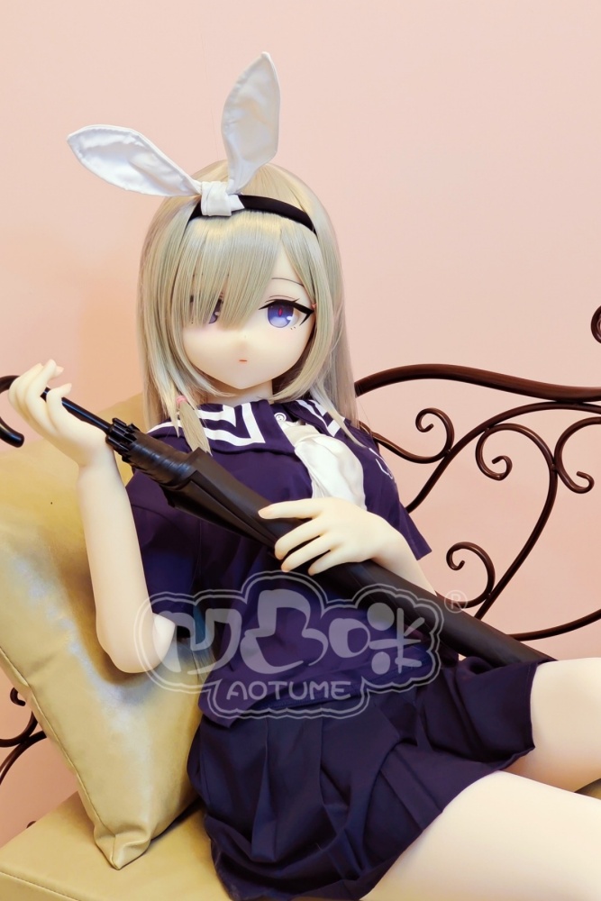 Aotume-135cm 4.4ft Head #116 B Cup Mini sex doll Cartoon Anime Super Realistic Silicone Sex Doll