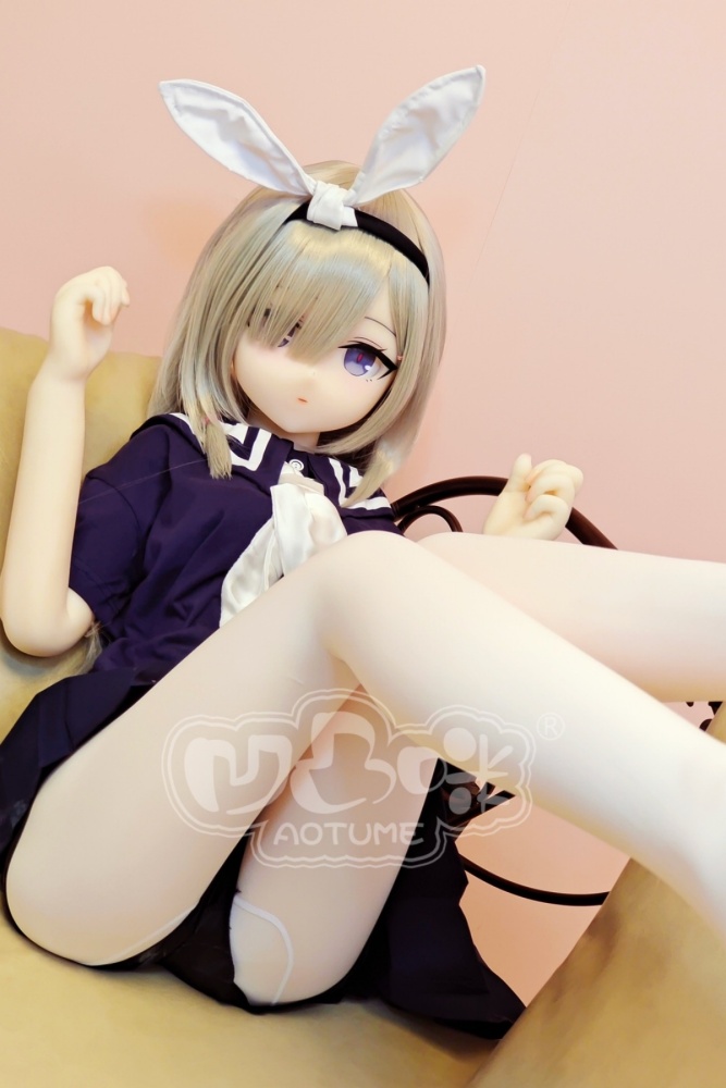 Aotume-135cm 4.4ft Head #116 B Cup Mini sex doll Cartoon Anime Super Realistic Silicone Sex Doll