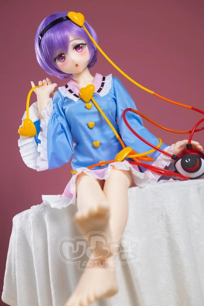 Aotume-135cm 4.4ft Head #121 B Cup Mini sex doll Cartoon Anime Super Realistic Silicone Sex Doll