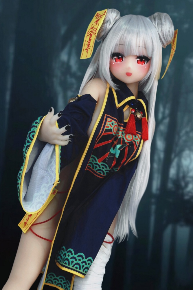 Aotume-135cm 4.4ft Head #56 C Cup Mini sex doll Cartoon Anime Super Realistic Silicone Sex Doll
