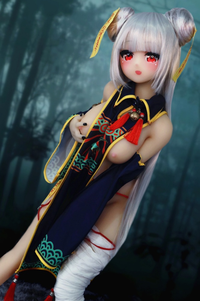 Aotume-135cm 4.4ft Head #56 C Cup Mini sex doll Cartoon Anime Super Realistic Silicone Sex Doll