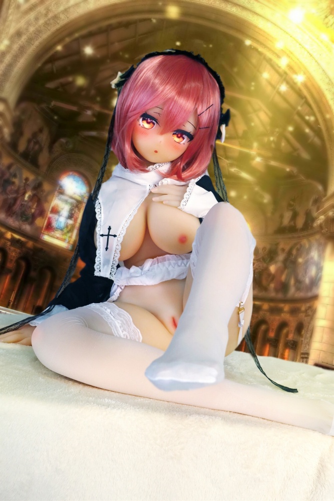 Aotume-135cm 4.4ft Head #62 C Cup Mini sex doll Cartoon Anime Super Realistic Silicone Sex Doll