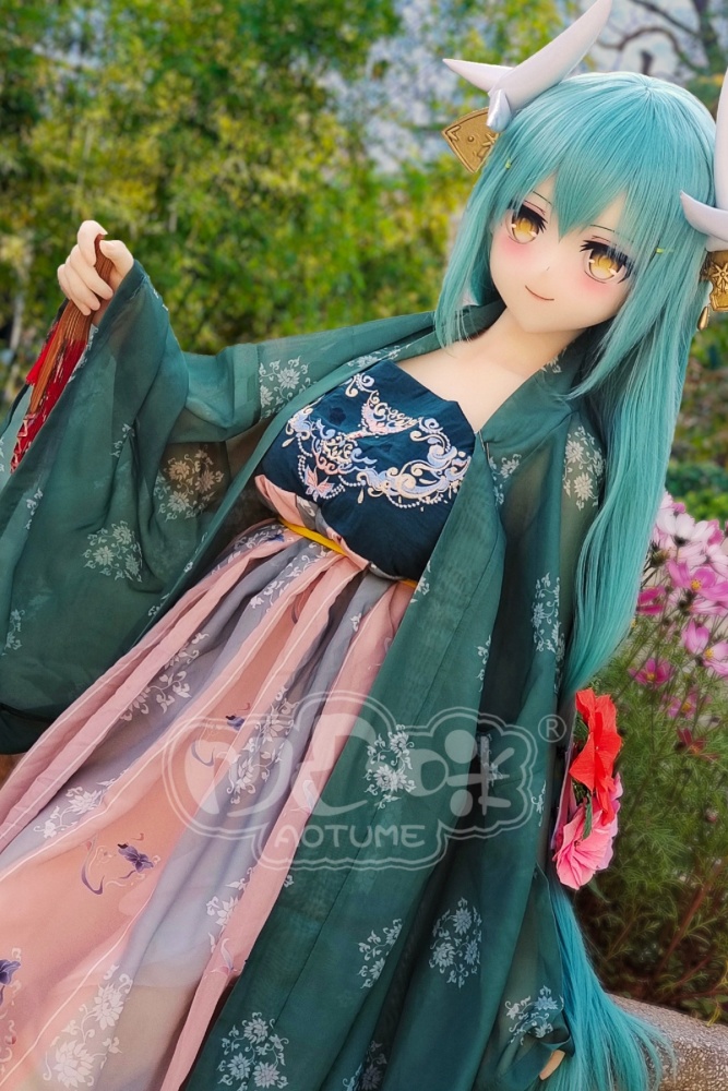 Aotume-145cm 4.75ft Head #106 D Cup Young Girl Mini Sex Doll Cartoon Anime Super Realistic Silicone Sex Doll