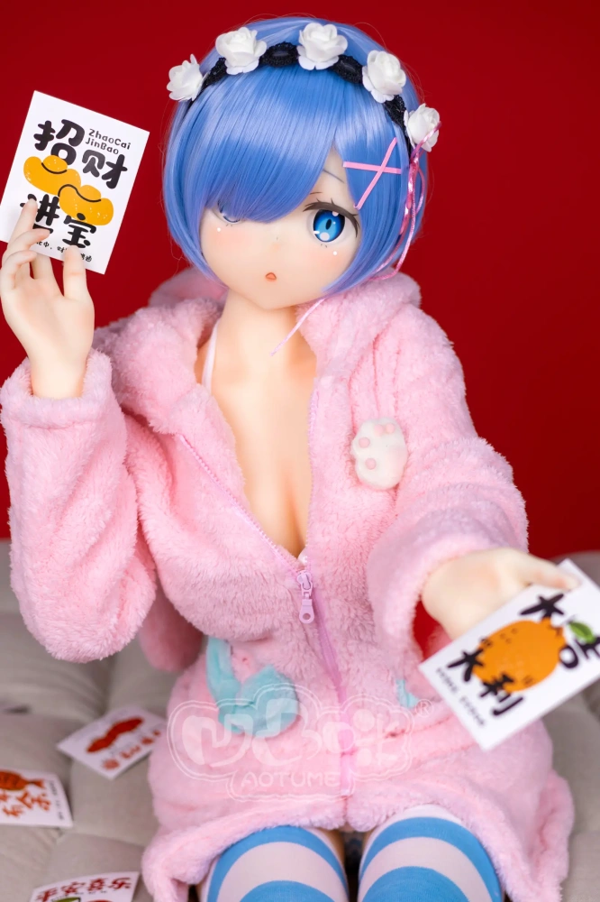 Aotume-145cm 4.75ft Head #126 D Cup Young Girl Mini Sex Doll Cartoon Anime Super Realistic Silicone Sex Doll