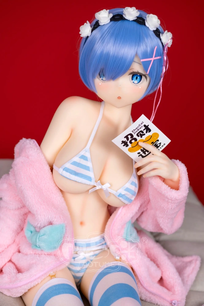 Aotume-145cm 4.75ft Head #126 D Cup Young Girl Mini Sex Doll Cartoon Anime Super Realistic Silicone Sex Doll