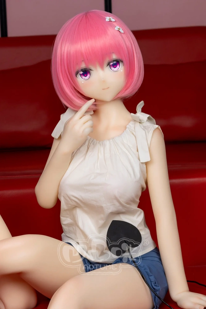 Aotume-145cm 4.75ft Head #128 D Cup Young Girl Mini Sex Doll Cartoon Anime Super Realistic Silicone Sex Doll