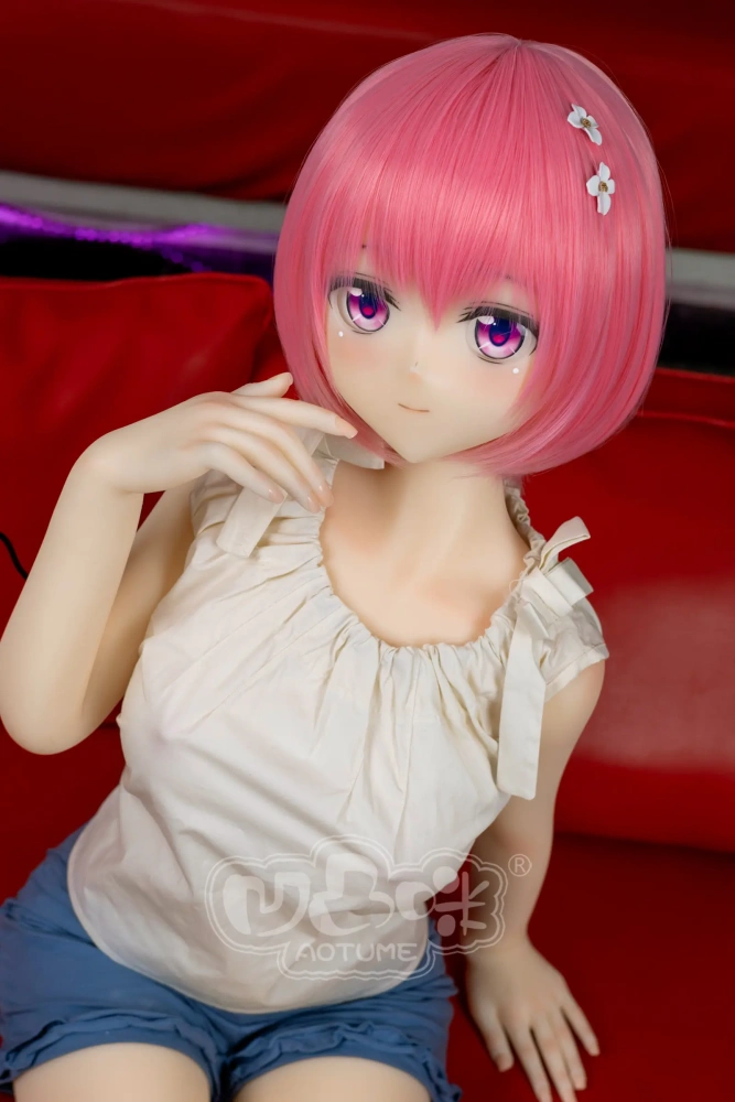 Aotume-145cm 4.75ft Head #128 D Cup Young Girl Mini Sex Doll Cartoon Anime Super Realistic Silicone Sex Doll