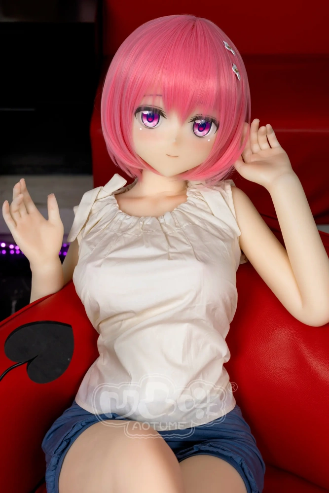 Aotume-145cm 4.75ft Head #128 D Cup Young Girl Mini Sex Doll Cartoon Anime Super Realistic Silicone Sex Doll
