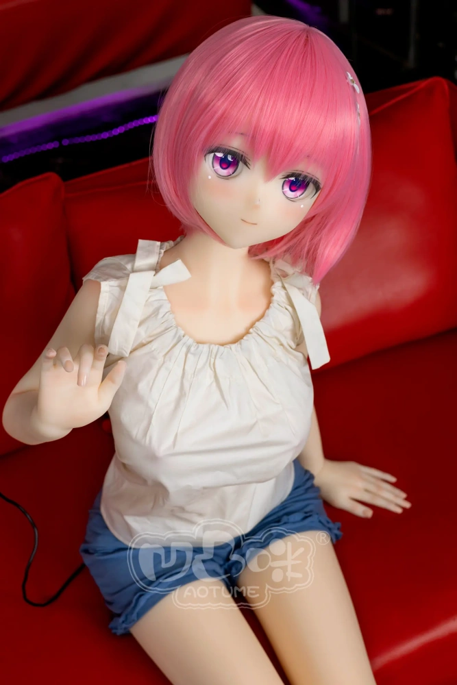 Aotume-145cm 4.75ft Head #128 D Cup Young Girl Mini Sex Doll Cartoon Anime Super Realistic Silicone Sex Doll