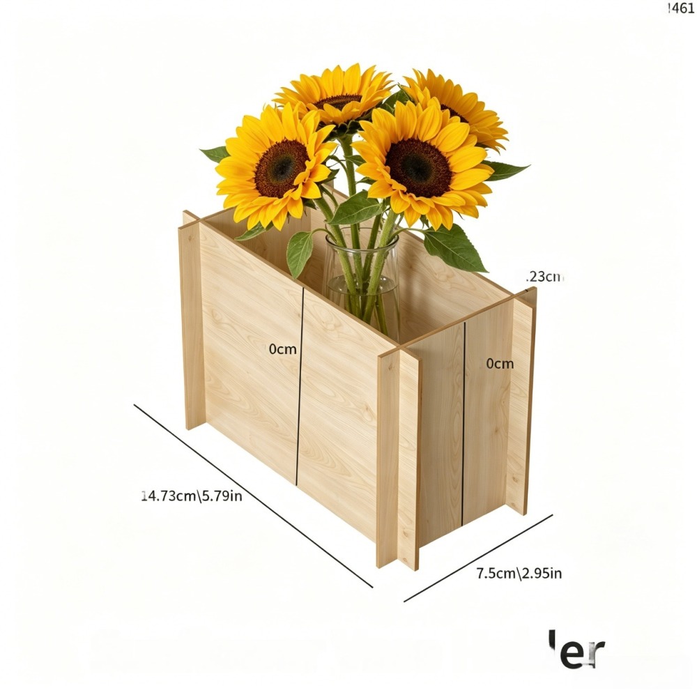 3D Sunflower Flower Pot Silicone Mold – Reusable DIY Vase Candle Plaster Mold