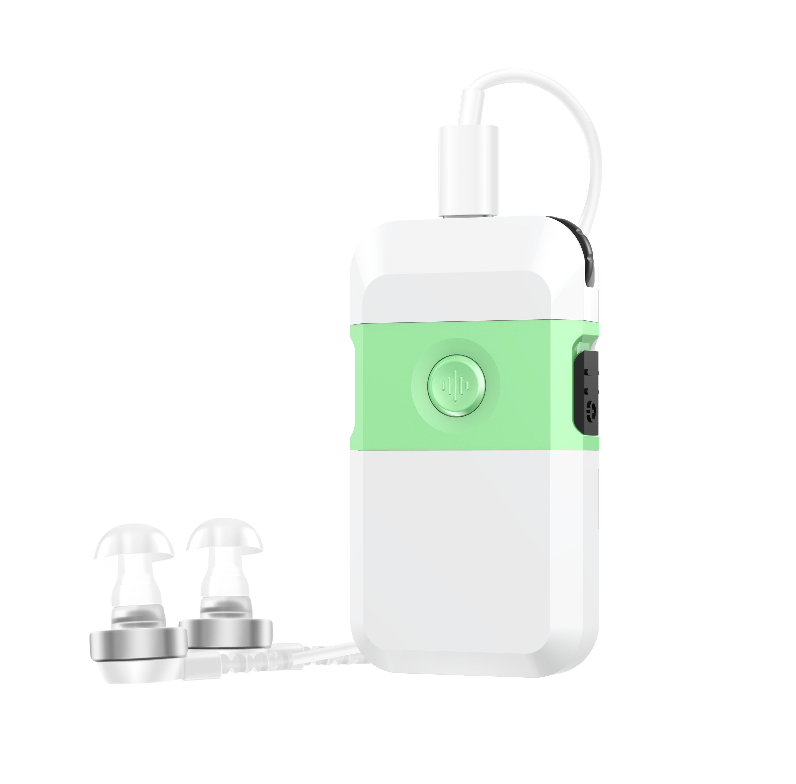 LOVE 400 Super Power Body Worn Pocket Hearing Aid with Trimmer for Severe Hearing Loss