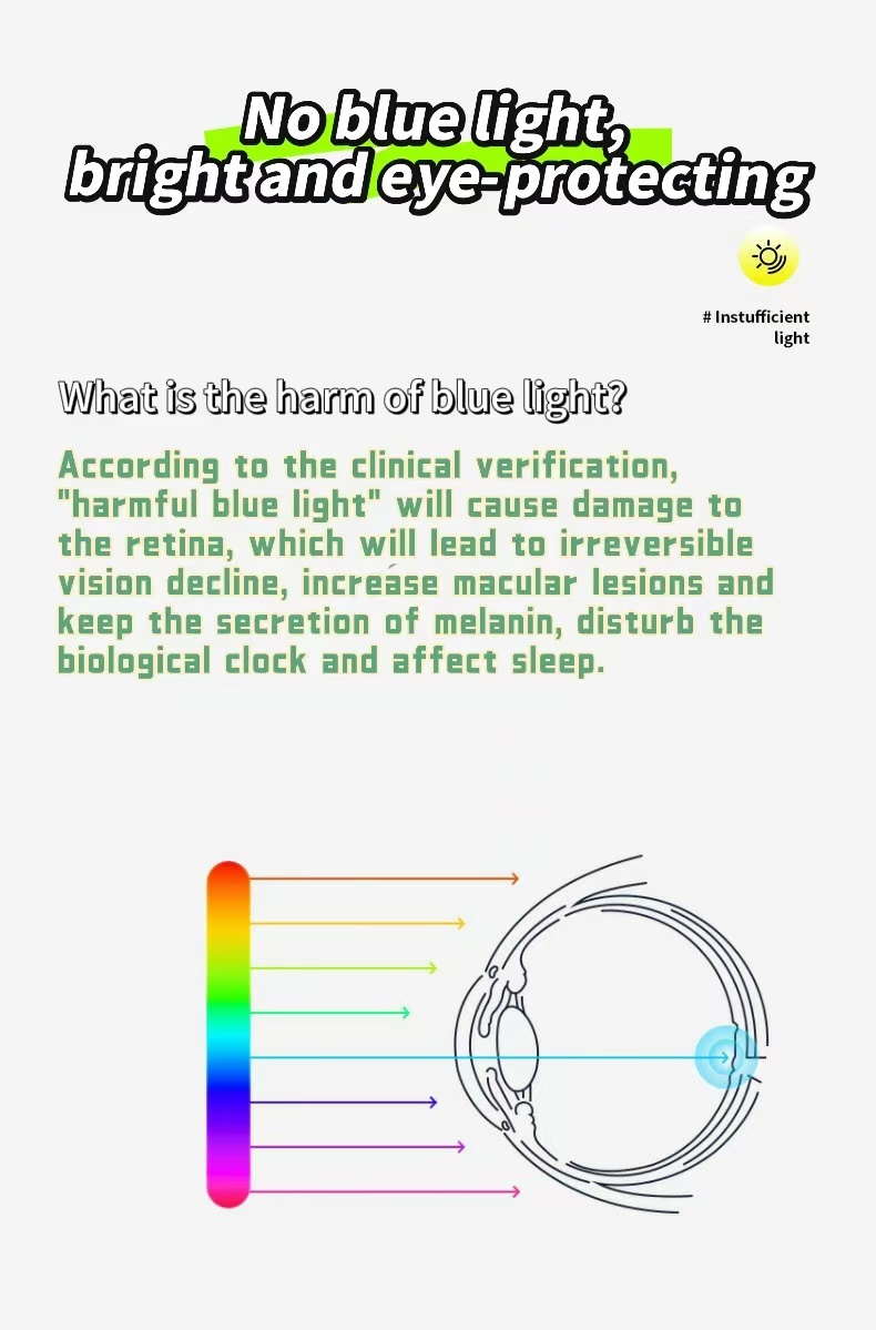 LED adjustable eye protection lamp