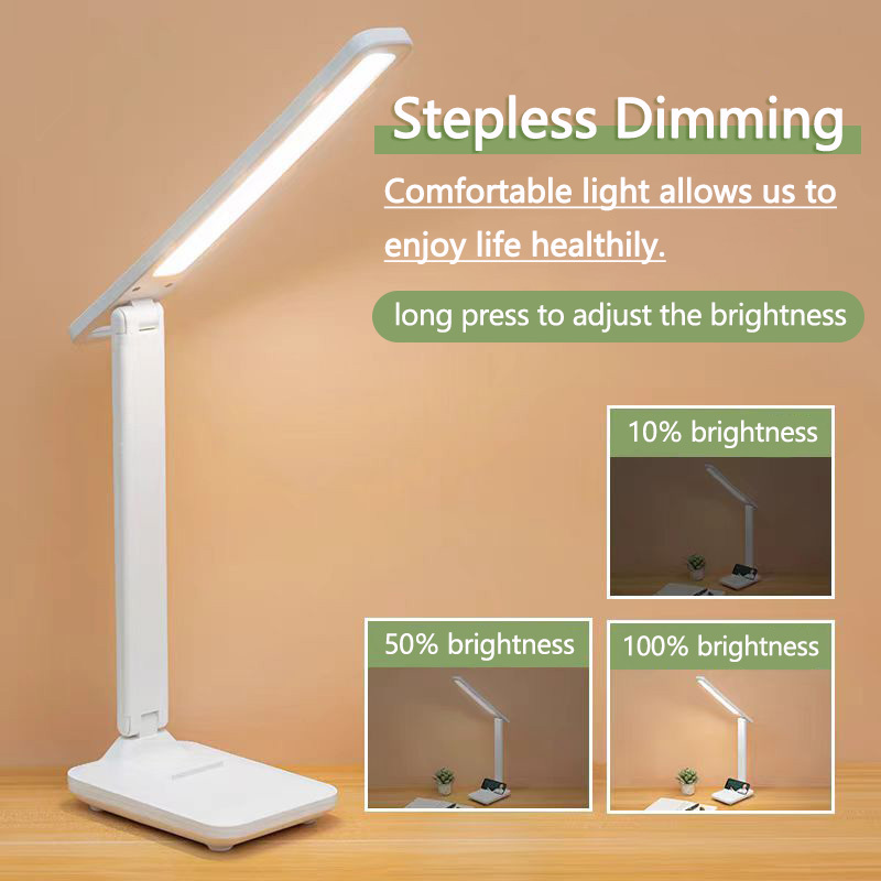 Foldable reading desk lamp