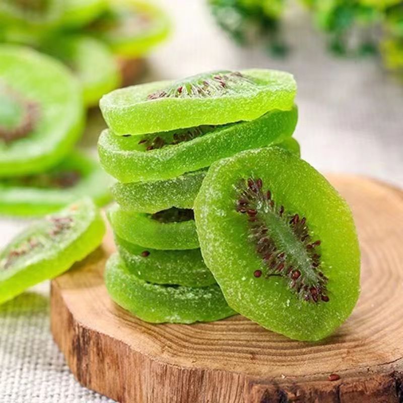 Kiwi fruit dried slices canister-canned green kiwifruit