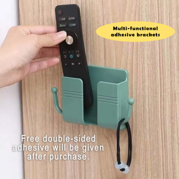 Paste-type mobile phone bracket storage box