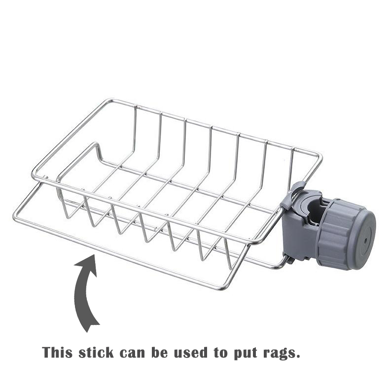 Stainless steel shelf for faucet