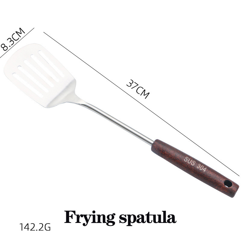 Set of 7-piece stainless steel kitchen utensils