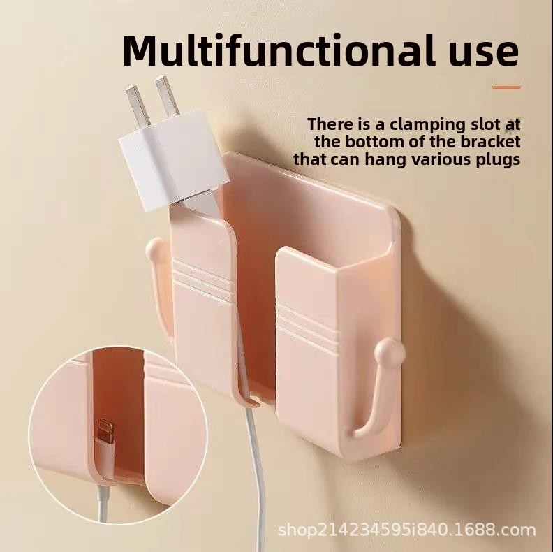 Paste-type mobile phone bracket storage box