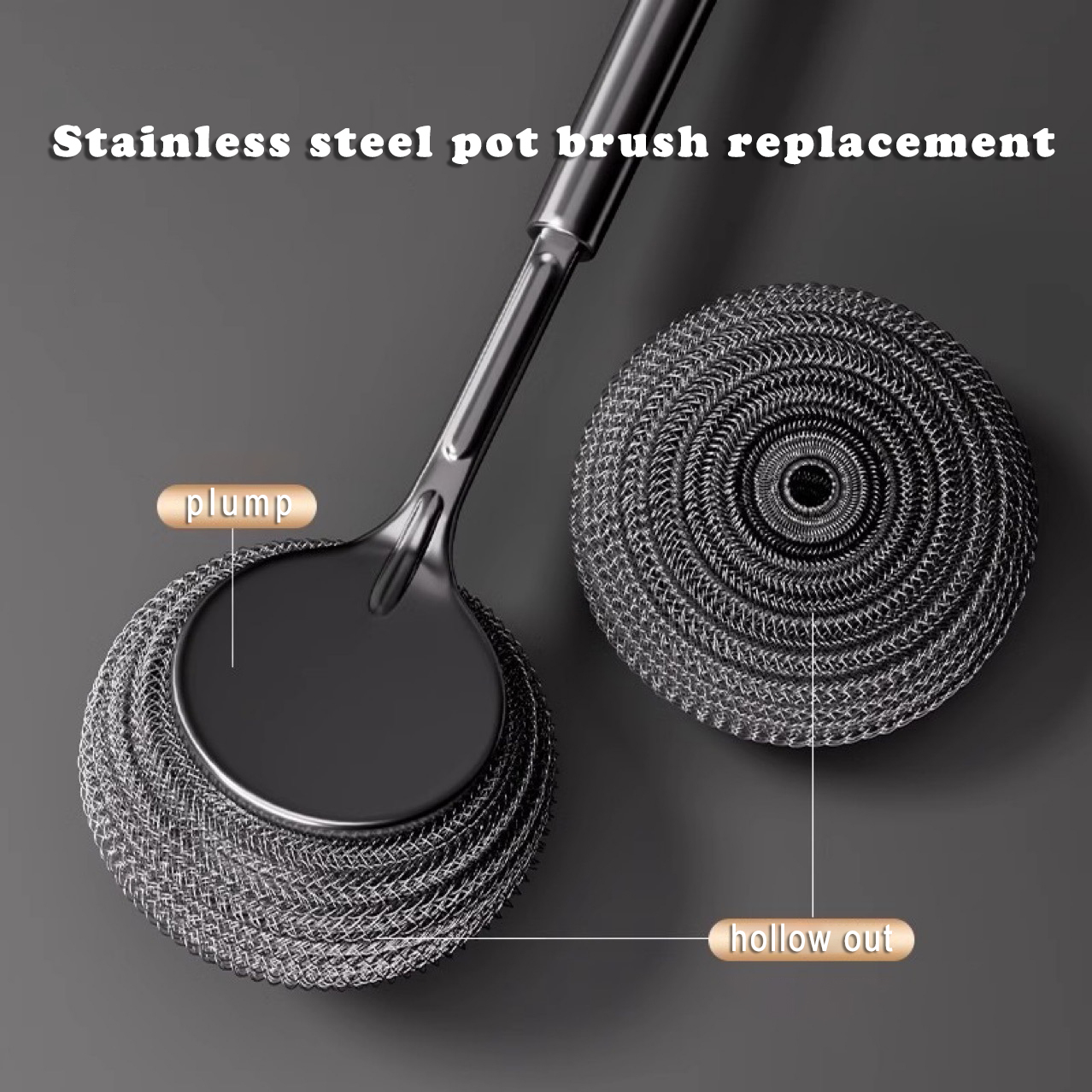Pan brush replacement head